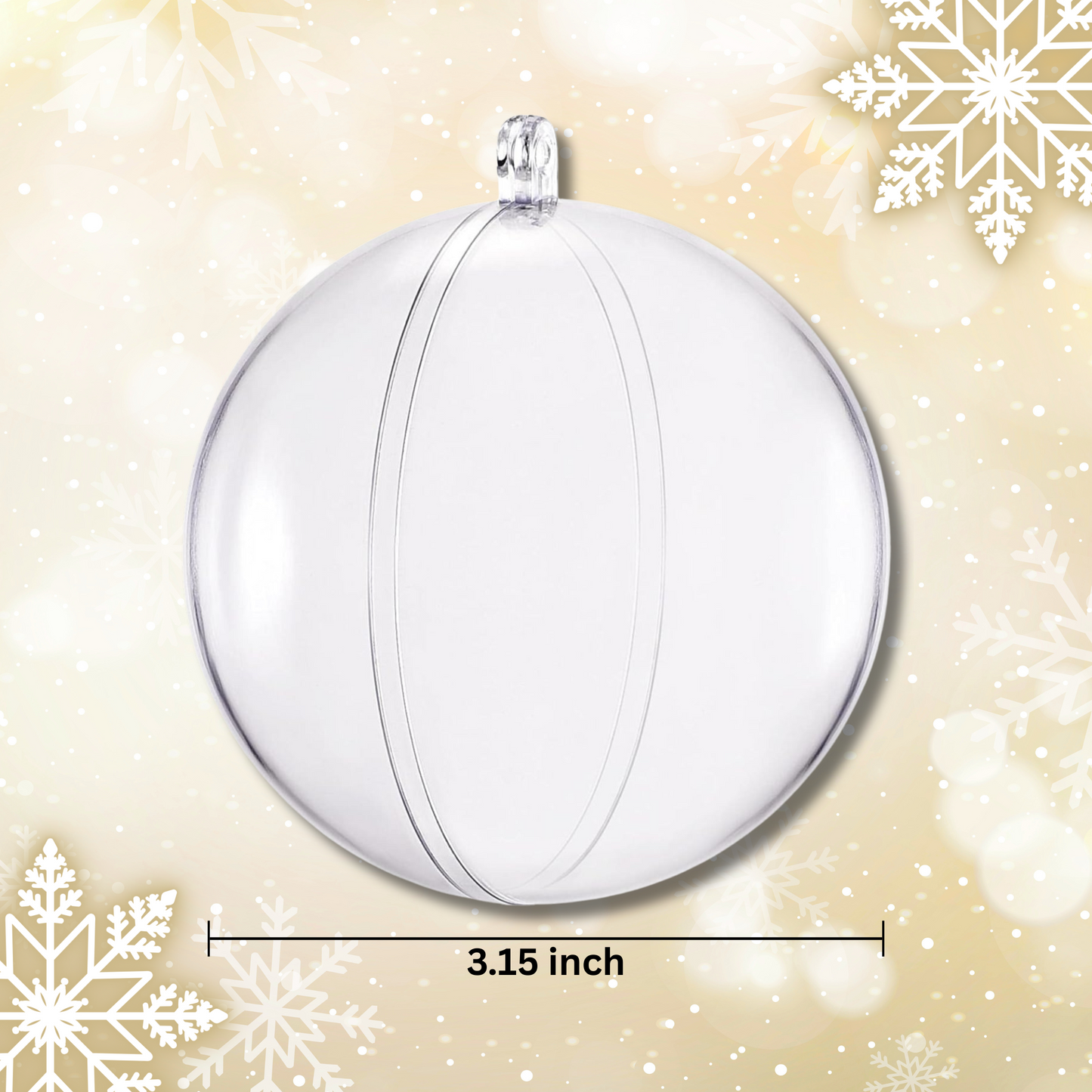 Ornamento Rellenable Abierto / Fillable Christmas Ornaments