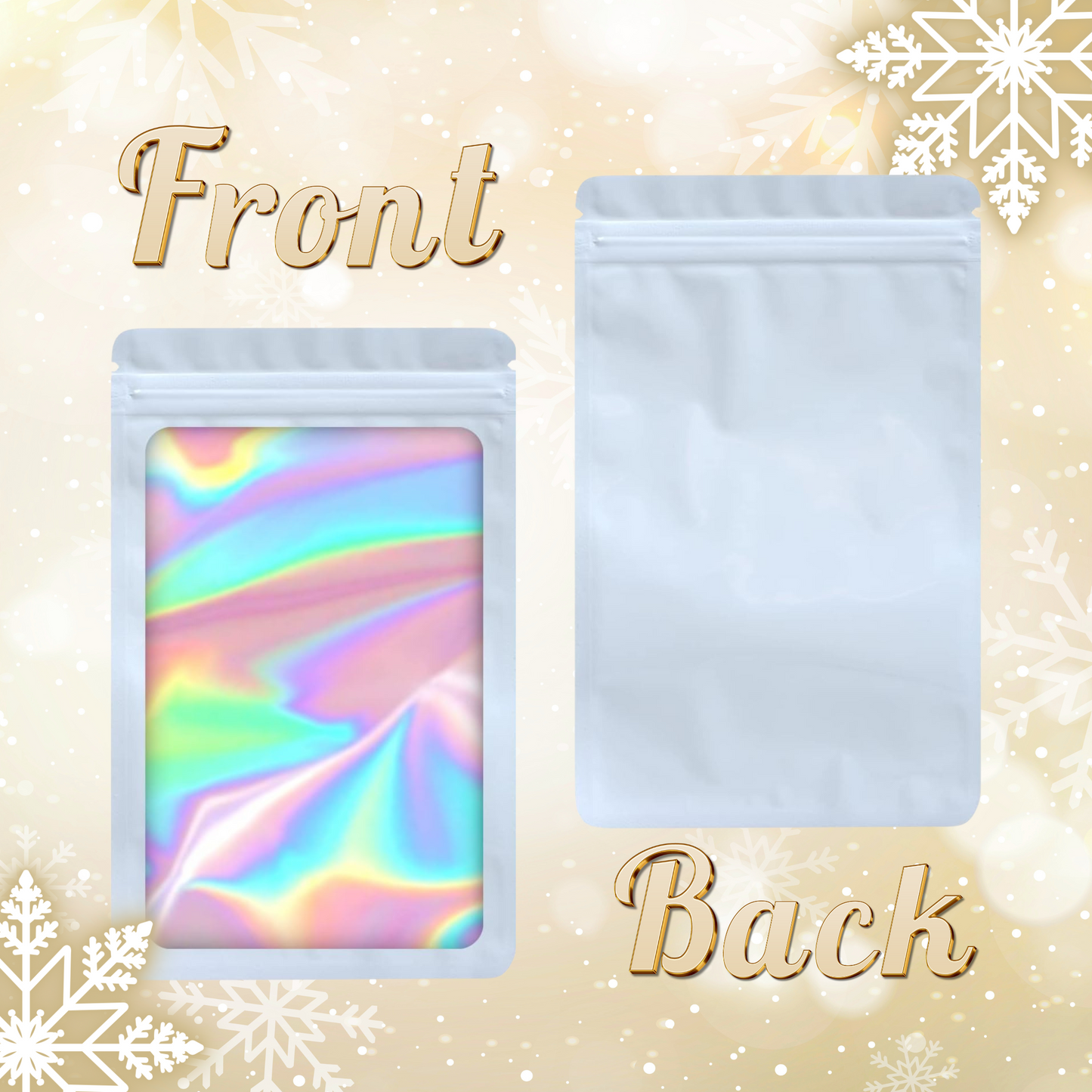 Bolsas Mylar Resellables con Ventana / Mylar Bags with Clear Window