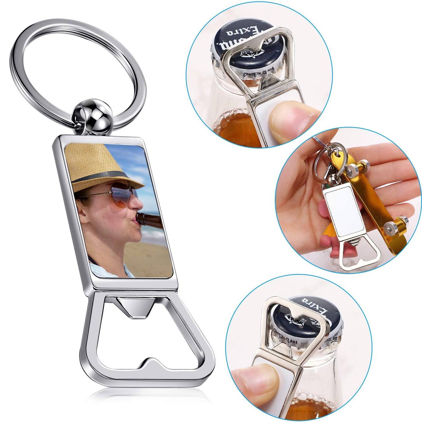 Llavero-Abridor para Sublimar / Sublimation Keychain Bottle Opener