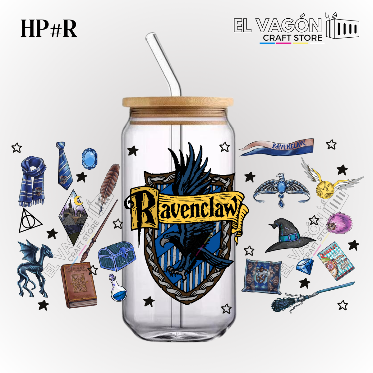 DTF UV - GLASS CAN WRAP (HP WIZARDS)