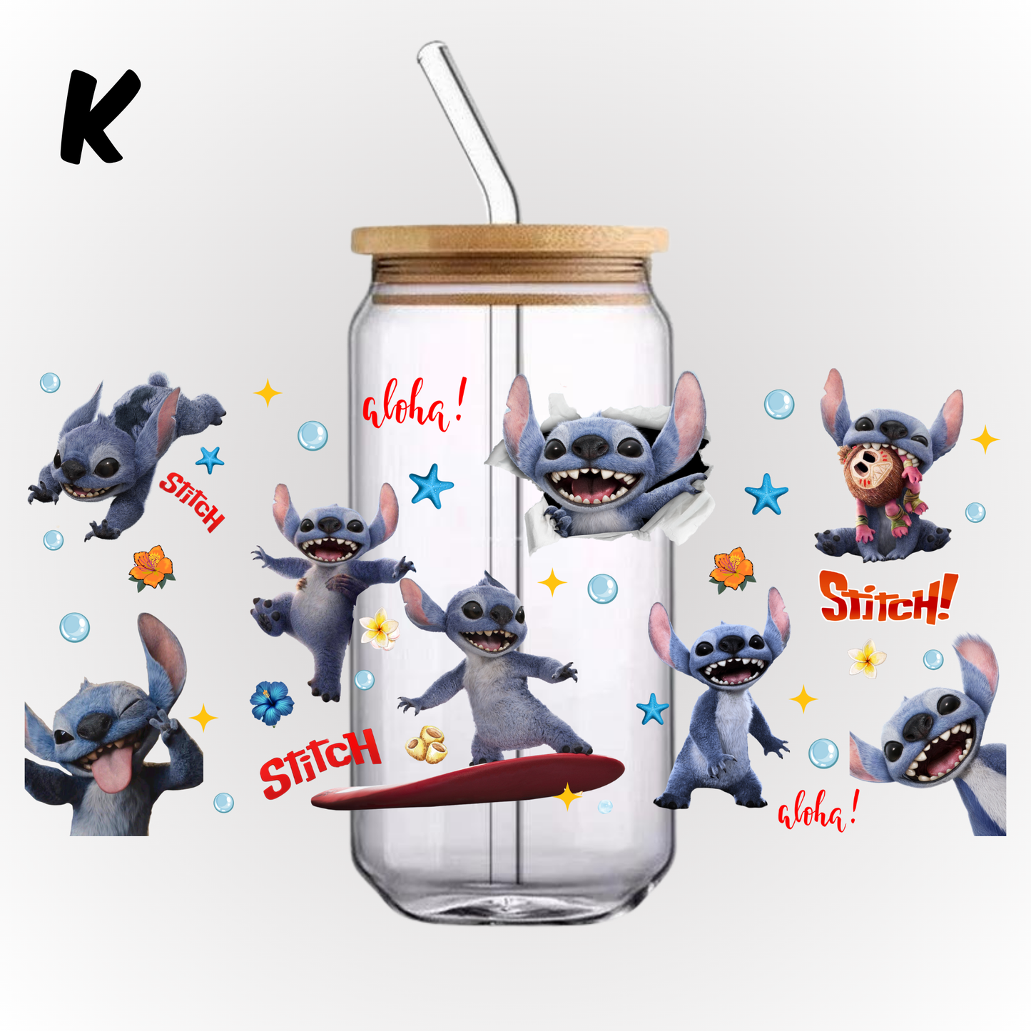 UV DTF - GLASS CAN WRAP (STITCH)