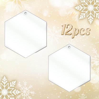 Ornamento Plano de Acrílico / Flat Christmas acrylic ornament