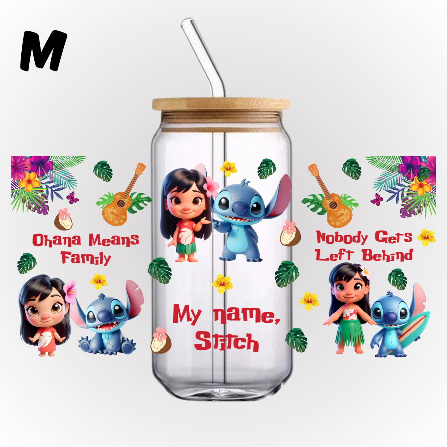 UV DTF - GLASS CAN WRAP (STITCH)