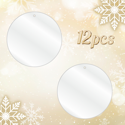 Ornamento Plano de Acrílico / Flat Christmas acrylic ornament