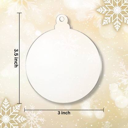 Ornamento Plano de Acrílico / Flat Christmas acrylic ornament