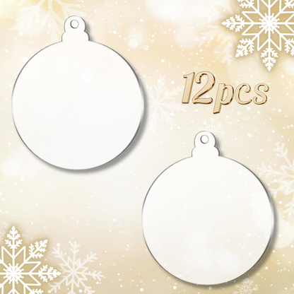 Ornamento Plano de Acrílico / Flat Christmas acrylic ornament