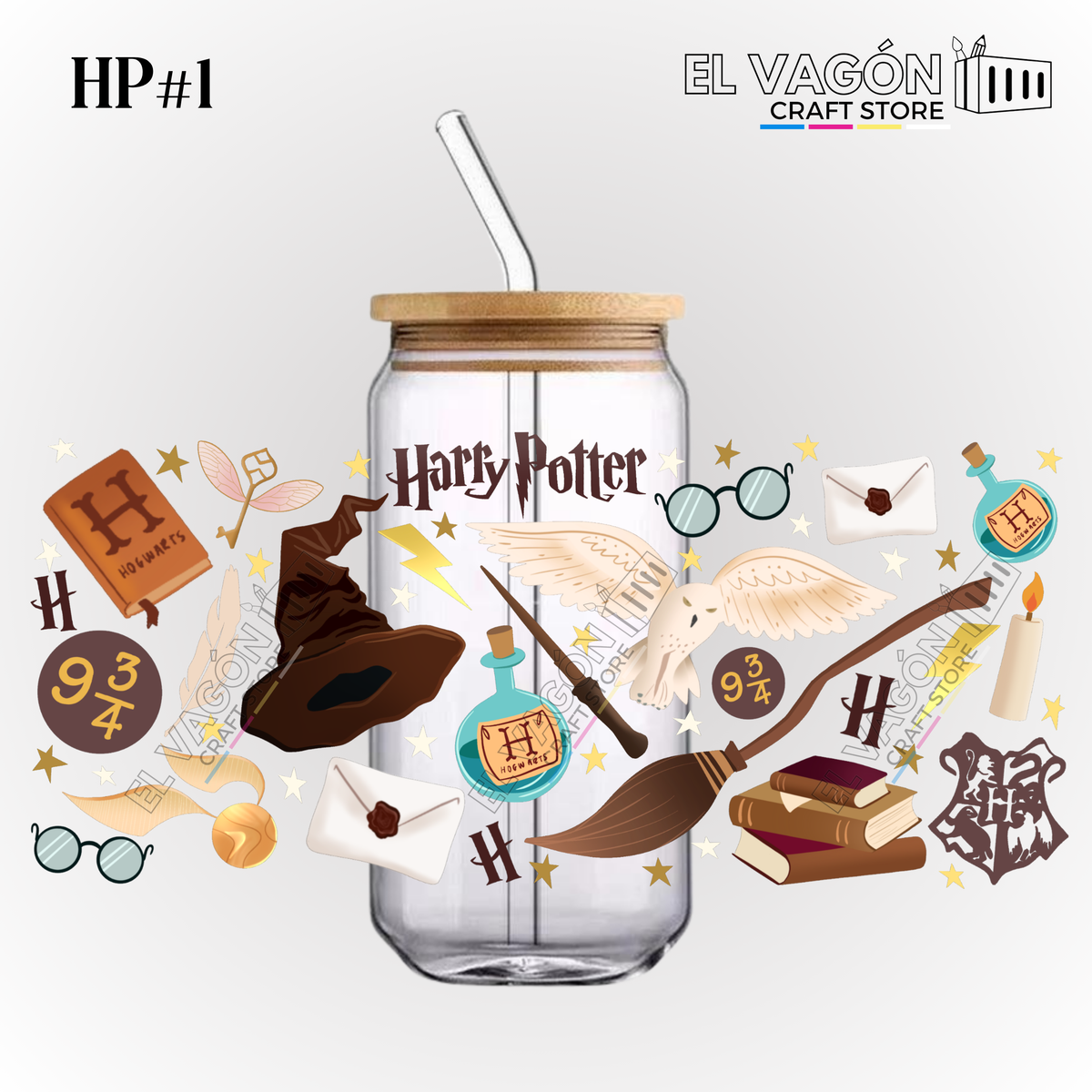 DTF UV - GLASS CAN WRAP (HP WIZARDS)