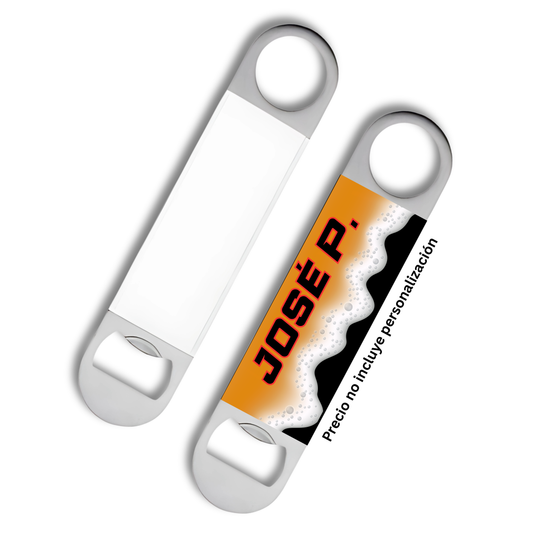 Abridor de Metal y Cuero para Sublimar / Sublimation Leather Bottle Opener