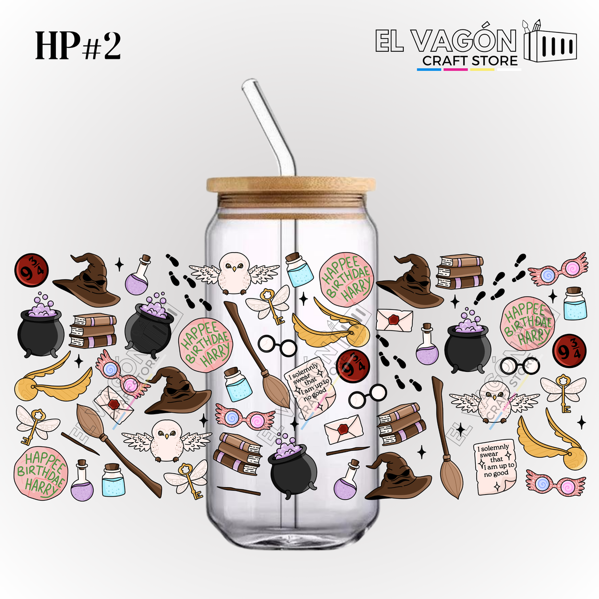 DTF UV - GLASS CAN WRAP (HP WIZARDS)