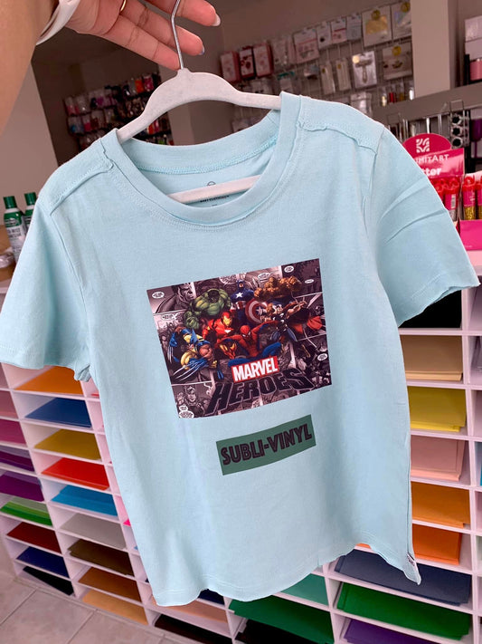 Subli Vinyl (Para camisas Algodón & Color)