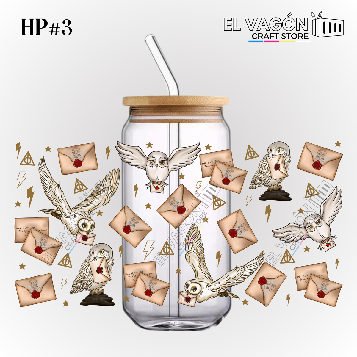 DTF UV - GLASS CAN WRAP (HP WIZARDS)