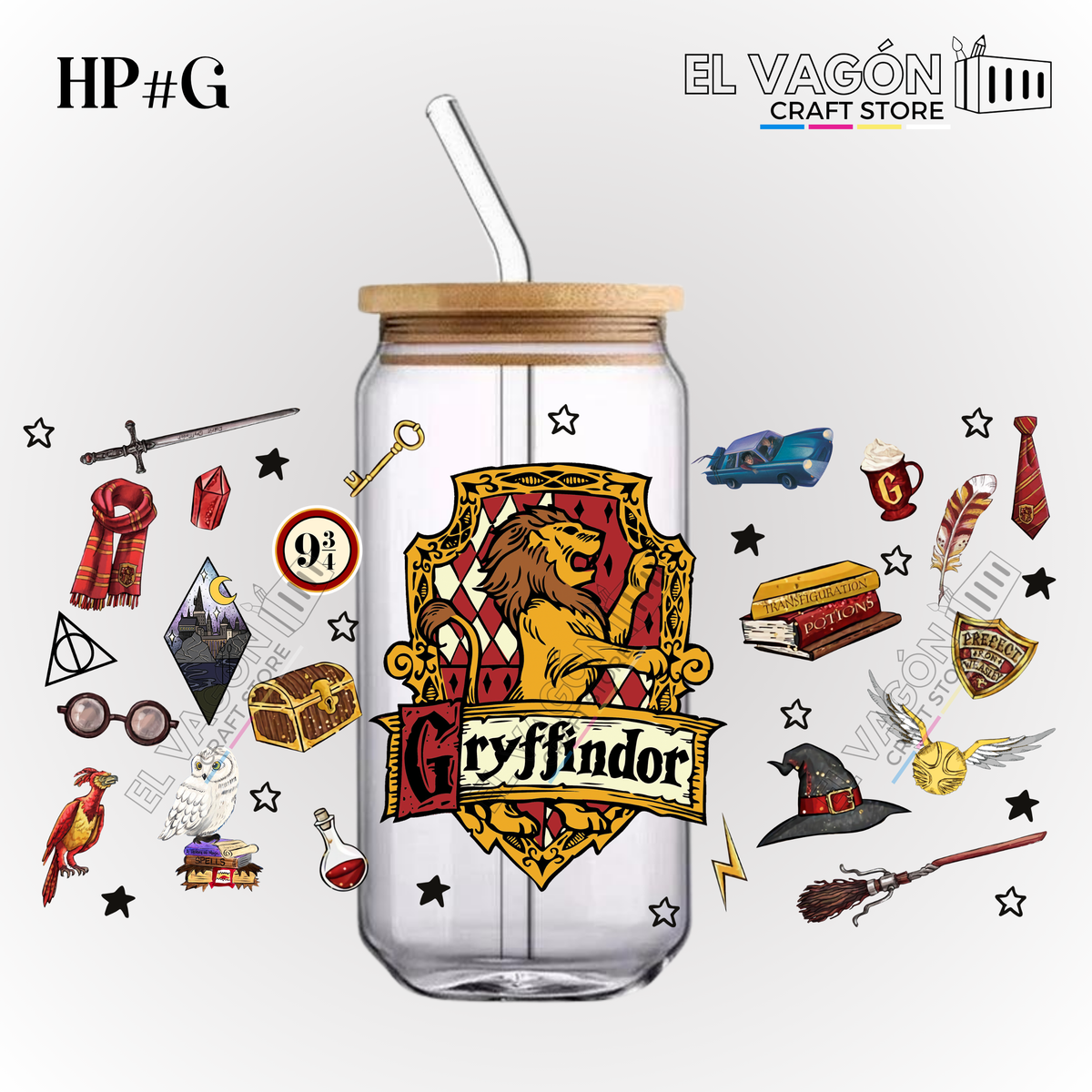 DTF UV - GLASS CAN WRAP (HP WIZARDS)