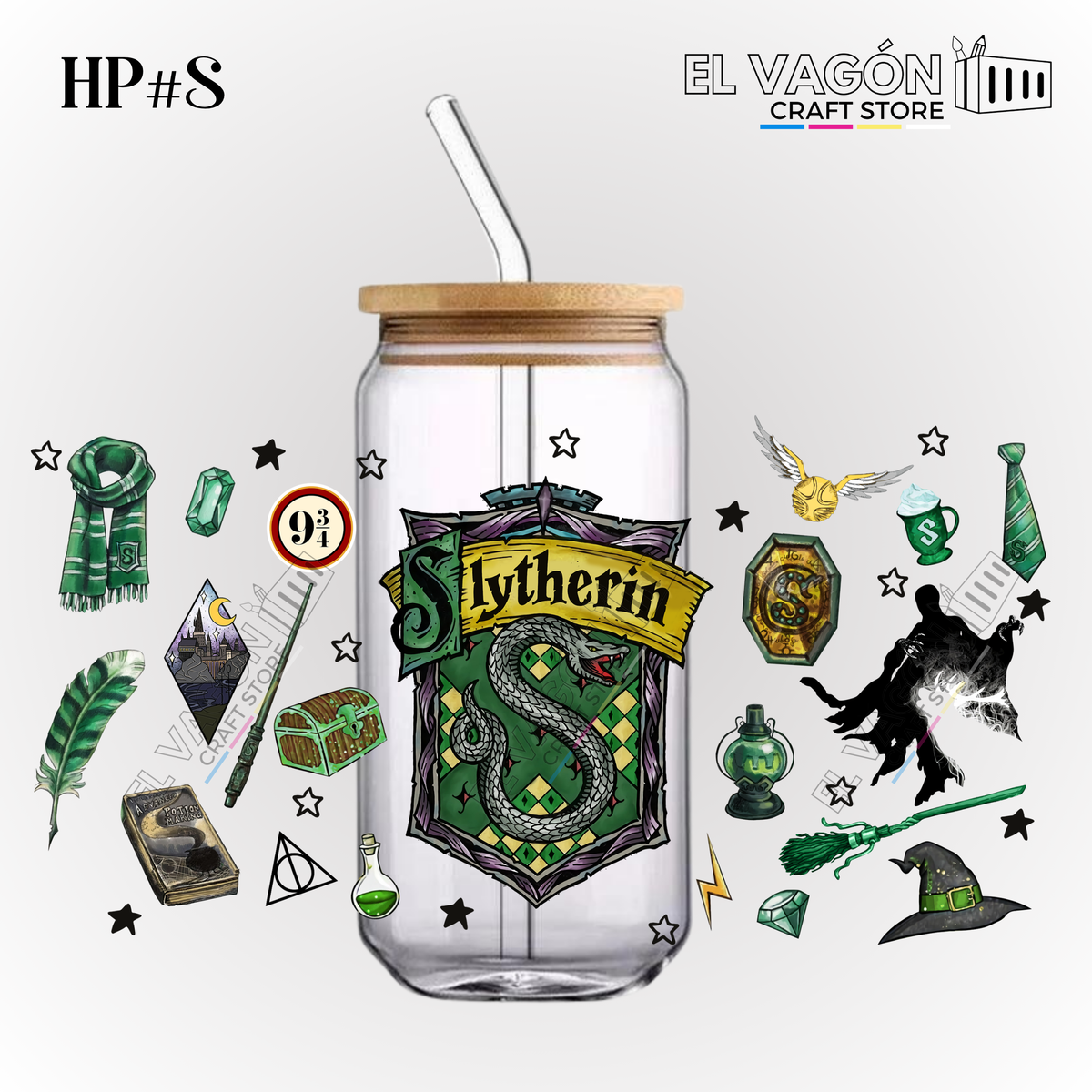 DTF UV - GLASS CAN WRAP (HP WIZARDS)