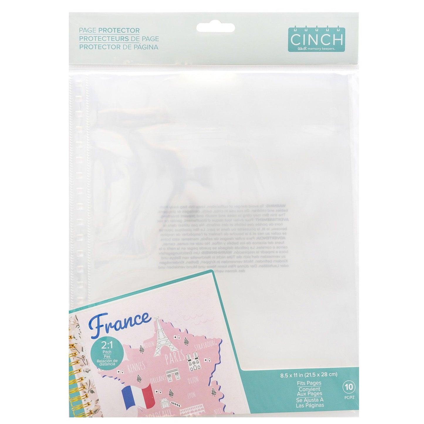 CINCH PAGE PROTECTOR (8.5 X 11)