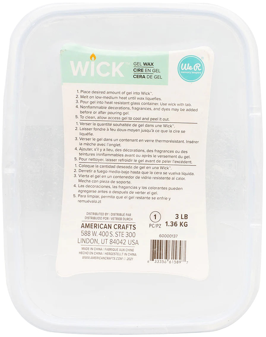 WICK - GEL WAX 3 LB