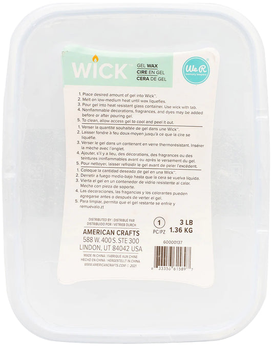 WICK - GEL WAX 3 LB