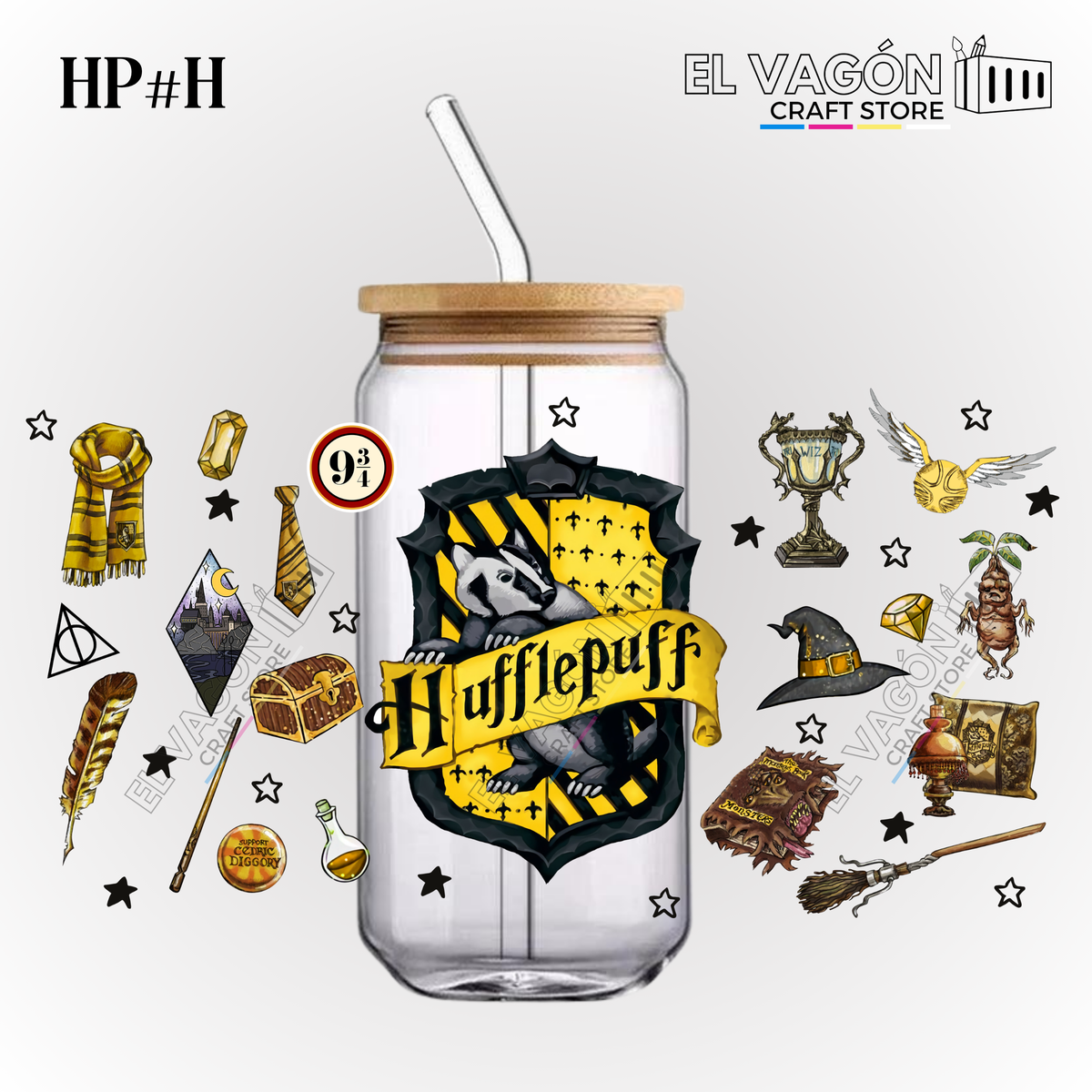 DTF UV - GLASS CAN WRAP (HP WIZARDS)