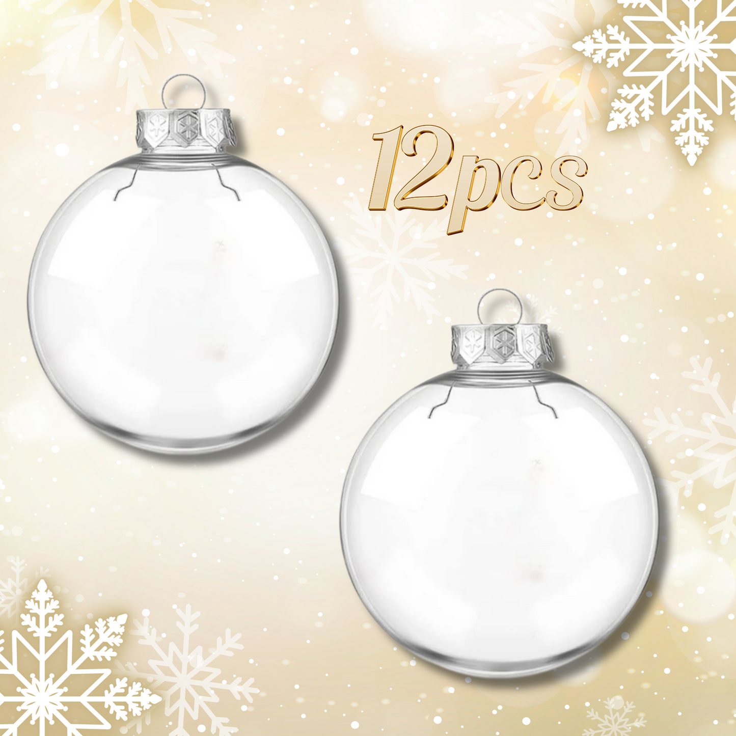 Ornamento de Plástico Redondo / Plastic Round Ornament