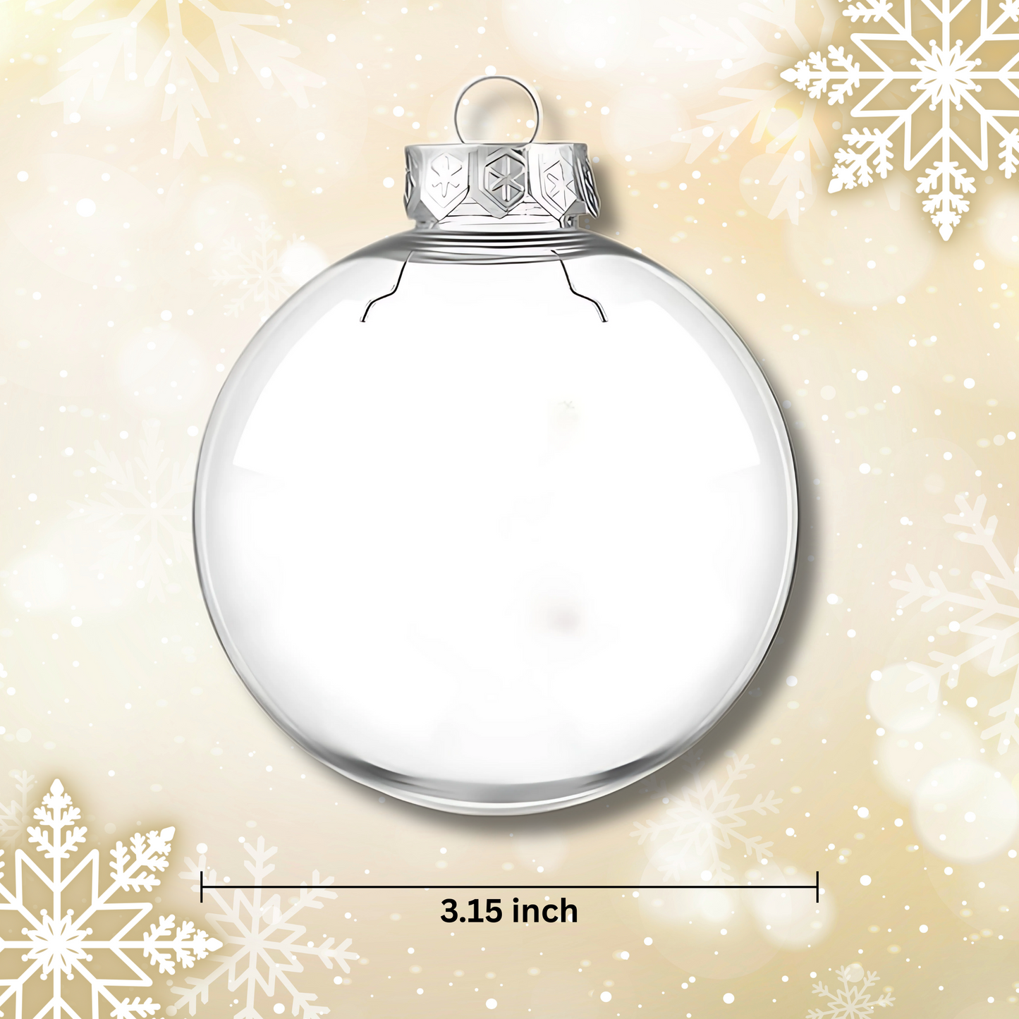 Ornamento de Plástico Redondo / Plastic Round Ornament