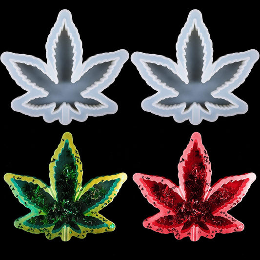 Molde de Cenicero Hoja de Cannabis