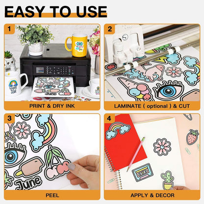 Vinyl Adhesivo Imprimible 10pcs (Sticker Paper) - Glossy