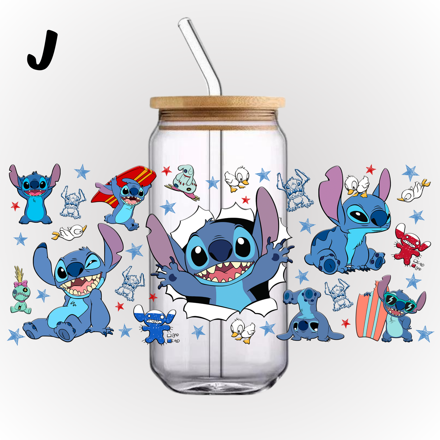 UV DTF - GLASS CAN WRAP (STITCH)