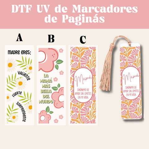 DTF UV MARCADORES DE LIBRO