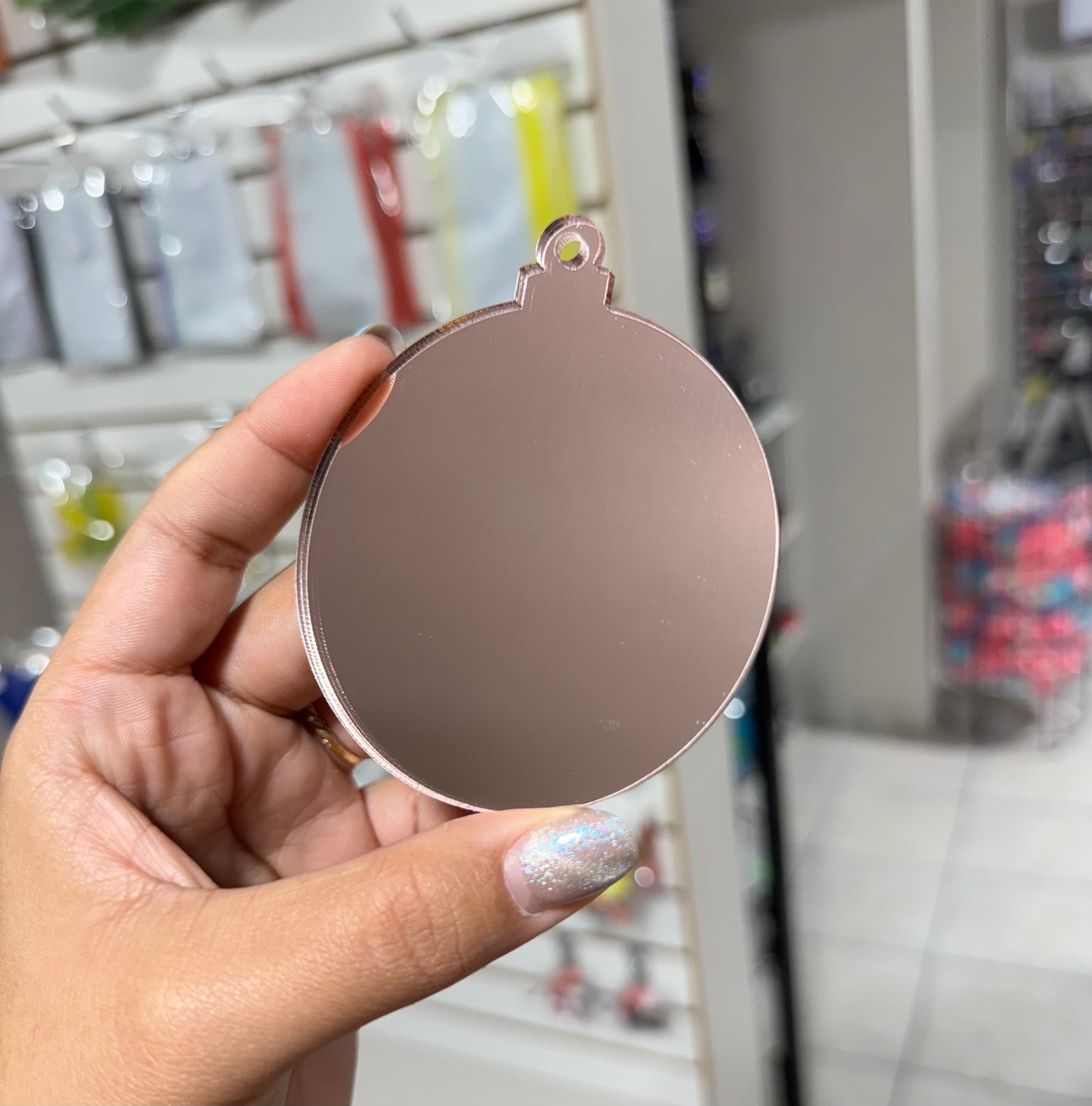 Ornamento de Acrílico Oro Rosado / Rose Gold Acrylic Ornament