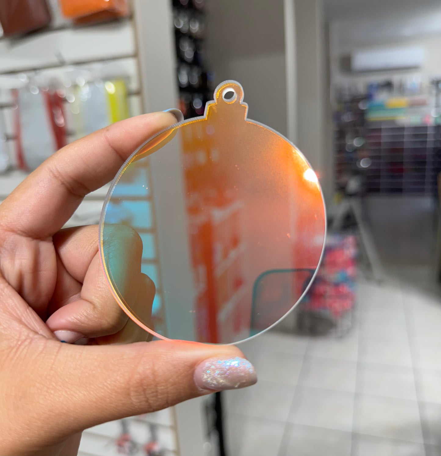 Ornamento de Acrílico Opal / Opal Acrylic Christmas Ornament