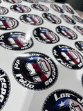 Sticker Promocionales Redondo o Cuadrado (Waterproof)